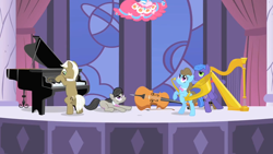 Size: 1280x720 | Tagged: safe, screencap, beauty brass, frederic horseshoepin, octavia melody, pinkie pie, earth pony, pony