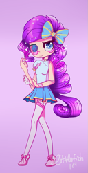 Size: 581x1136 | Tagged: safe, rarity, pony, unicorn, bow, clothes, cute, doll, pleated skirt, shoes, skirt, socks, solo, stockings, thigh highs, toy