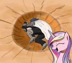 Size: 1280x1113 | Tagged: safe, edit, princess cadance, alicorn, pony, cadance laughs at your misery, chrom, dragon ball, dragon ball z, exploitable meme, fire emblem, fire emblem: awakening, hilarious in hindsight, meme, obligatory pony, yamcha, yamcha's death pose