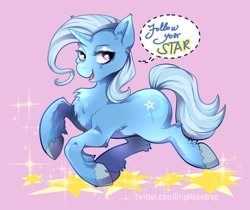 Size: 2382x2000 | Tagged: safe, artist:moondrop, derpibooru import, trixie, pony, unicorn, art, chest fluff, fanart, female, mare, solo, unshorn fetlocks