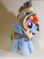 Size: 982x1310 | Tagged: safe, artist:magnastorm, commander hurricane, rainbow dash, irl, photo, plushie, solo