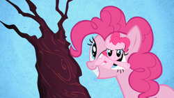 Size: 640x360 | Tagged: safe, artist:capnpea, edit, edited screencap, screencap, pinkie pie, earth pony, pony, friendship is magic, fimbriae, solo, wat