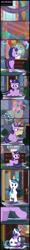 Size: 920x7633 | Tagged: safe, artist:toxic-mario, shining armor, smarty pants, twilight sparkle, pony, unicorn, birthday, comic, filly, hat, hug, party hat, sad