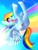 Size: 600x800 | Tagged: safe, artist:nabe, rainbow dash, pegasus, pony, pixiv, plot, rainbow