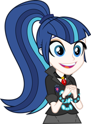 Size: 602x820 | Tagged: safe, artist:alkonium, artist:ambassad0r, gleaming shield, shining armor, sonata dusk, equestria girls, recolor, rule 63, shining sonata, simple background, smiling, transparent background, vector, vector edit