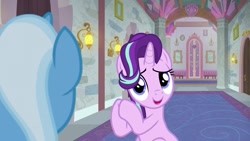 Size: 1920x1080 | Tagged: safe, derpibooru import, screencap, starlight glimmer, trixie, pony, a horse shoe-in