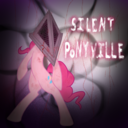 Size: 128x128 | Tagged: safe, pinkie pie, earth pony, pony, ask, konami, parody, picture for breezies, pyramid head, pyramid pinkie, silent hill