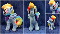 Size: 900x506 | Tagged: safe, artist:bitterxtea, rainbow dash, irl, photo, plushie, solo