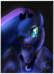 Size: 1472x2000 | Tagged: safe, artist:nexcoyotlgt, princess luna, alicorn, pony, female, horn, mare, simple background, solo