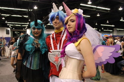 Size: 5184x3456 | Tagged: safe, princess cadance, queen chrysalis, shining armor, human, clothes, cosplay, irl, irl human, photo