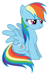 Size: 3392x4752 | Tagged: safe, artist:dasduriel, rainbow dash, pegasus, pony, simple background, vector, white background