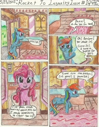 Size: 2496x3200 | Tagged: safe, artist:seventozen, pinkie pie, rainbow dash, earth pony, pegasus, pony, comic:rocket to insanity, fanfic:rocket to insanity, comic, fanfic, fanfic art, high res