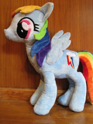 Size: 2736x3648 | Tagged: safe, artist:munchforlunch, rainbow dash, high res, irl, photo, plushie, solo