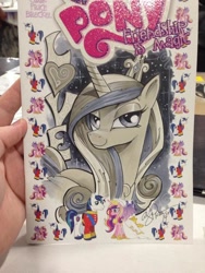 Size: 600x800 | Tagged: safe, artist:andypriceart, princess cadance, alicorn, pony, limited palette, solo, traditional art