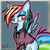 Size: 2000x2000 | Tagged: safe, artist:blup-chan, rainbow dash, pegasus, pony, clothes, high res, hoodie, solo