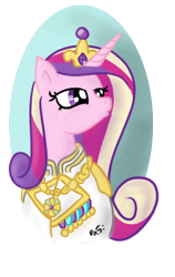 Size: 352x558 | Tagged: safe, artist:ransurround, princess cadance, alicorn, pony, female, horn, military uniform, solo