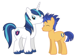 Size: 540x391 | Tagged: safe, artist:dm29, flash sentry, shining armor, pony, unicorn, cute, duo, race swap, wink