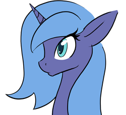 Size: 900x825 | Tagged: safe, artist:pony-butt-express, princess luna, alicorn, pony, cute, lunabetes, s1 luna, solo