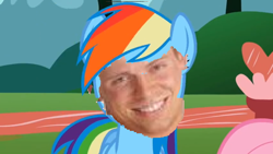 Size: 640x360 | Tagged: safe, edit, rainbow dash, pegasus, pony, bad photomanip, the miz, wtf, wwe