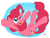 Size: 1458x1100 | Tagged: safe, artist:hak2, pinkie pie, earth pony, pony, falling, female, mare, pink coat, pink mane, solo