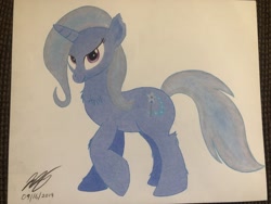 Size: 2048x1536 | Tagged: safe, artist:schufflez4380, derpibooru import, trixie, pony, chest fluff, solo, traditional art