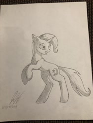 Size: 1536x2048 | Tagged: safe, artist:schufflez4380, derpibooru import, trixie, pony, solo, traditional art