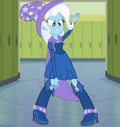 Size: 702x748 | Tagged: safe, artist:hereward, derpibooru import, trixie, equestria girls, female, solo