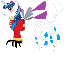 Size: 6464x5328 | Tagged: safe, artist:tonytambe, shining armor, pony, unicorn, 1000 hours in ms paint, absurd resolution, blood, bloodshot eyes, crossover, cybug, ms paint, wreck-it ralph