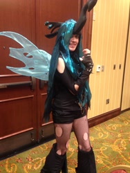 Size: 2448x3264 | Tagged: safe, artist:waterfish5678901, queen chrysalis, human, cosplay, irl, irl human, photo, solo