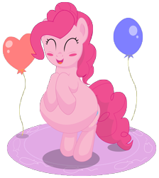 Size: 9663x10800 | Tagged: safe, artist:xniclord789x, pinkie pie, earth pony, pony, absurd resolution, blushing, pregnant, simple background, transparent background