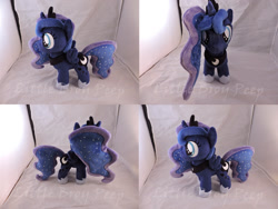 Size: 1597x1199 | Tagged: safe, artist:little-broy-peep, princess luna, filly, irl, photo, plushie, solo, woona