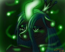 Size: 1280x1024 | Tagged: safe, artist:digitaldomain123, queen chrysalis, changeling, changeling queen, 30 minute art challenge, digital art, solo