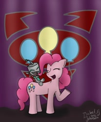 Size: 613x739 | Tagged: safe, artist:captainawesometastic, pinkie pie, earth pony, pony, crossover, gir, invader zim