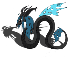 Size: 2844x2410 | Tagged: dead source, safe, artist:holyhell111, queen chrysalis, changeling, changeling queen, snake, species swap