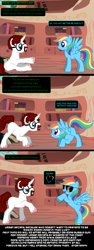 Size: 830x2200 | Tagged: safe, rainbow dash, oc, pegasus, pony, pony creator, comic, roleplaying, urban arcana