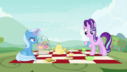 Size: 1280x720 | Tagged: safe, derpibooru import, screencap, starlight glimmer, trixie, pony, unicorn, student counsel