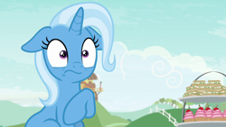 Size: 1280x720 | Tagged: safe, derpibooru import, screencap, trixie, pony, unicorn, student counsel, solo