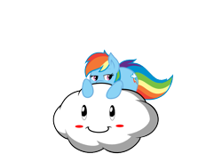 Size: 707x514 | Tagged: safe, artist:deadparrot22, artist:joey darkmeat, rainbow dash, pegasus, pony, cloud, lakitu, lakitu cloud, nintendo, simple background, solo, super mario bros., svg, transparent background, vector