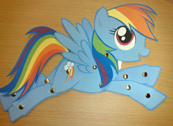 Size: 800x581 | Tagged: safe, artist:trunksi, rainbow dash, pegasus, pony, blue mane, female, mare, multicolored mane