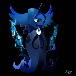 Size: 800x800 | Tagged: safe, artist:ii-art, princess luna, alicorn, pony, a hearth's warming tail, solo, spirit of hearth's warming yet to come