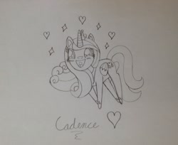 Size: 2046x1672 | Tagged: safe, artist:werdnasremos, princess cadance, alicorn, pony, chibi, princess of love, solo