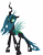 Size: 3000x3875 | Tagged: safe, artist:theshadowstone, queen chrysalis, changeling, changeling queen, female, horn, solo