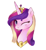 Size: 530x580 | Tagged: safe, artist:mapony240, princess cadance, alicorn, pony, female, horn, solo, wink