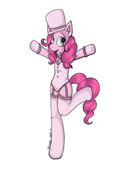 Size: 600x800 | Tagged: safe, artist:sharkyteef, pinkie pie, anthro, earth pony, pony, female, mare, pink coat, pink mane, solo