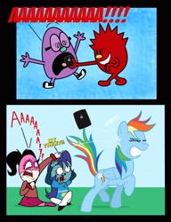 Size: 2538x3309 | Tagged: safe, artist:cartuneslover16, rainbow dash, oc, pegasus, pony, abjay, chowder, crossover, florentine, high res, little miss scary, mr. men, mr. nervous, mucha lucha, non-mlp oc