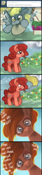 Size: 712x2916 | Tagged: dead source, safe, artist:dhui, derpy hooves, pinkie pie, pegasus, pony, ask, female, mare, tired pie