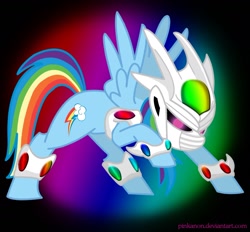 Size: 1400x1301 | Tagged: safe, artist:pinkanon, rainbow dash, pegasus, pony, 20% cooler, cooler, cooler (dbz), dragon ball, dragon ball z, rainbowcooler