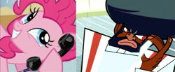 Size: 765x315 | Tagged: safe, pinkie pie, earth pony, pony, exploitable meme, meme, panty and stocking with garterbelt, phone meme