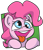 Size: 1185x1388 | Tagged: safe, artist:atryl, pinkie pie, earth pony, pony, female, mare, pink coat, pink mane, silly, solo