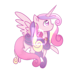 Size: 3200x3200 | Tagged: source needed, safe, artist:miningcazzy, princess cadance, alicorn, pony, cute, simple background, solo, transparent background, watermark